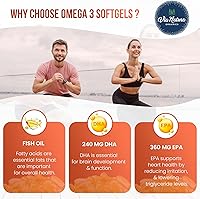 Vista 4 de Omega 3 1000mg Aceite de pescado Ácidos grasos EPA y DHA Sin OMG 60 cápsulas blandas