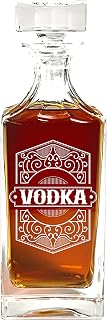 Vodka Decanter - Vodka Themed Decanter with Vodka Design - Unique Vodka Barware - Great Gift for Vodka Lovers/Enthusiast