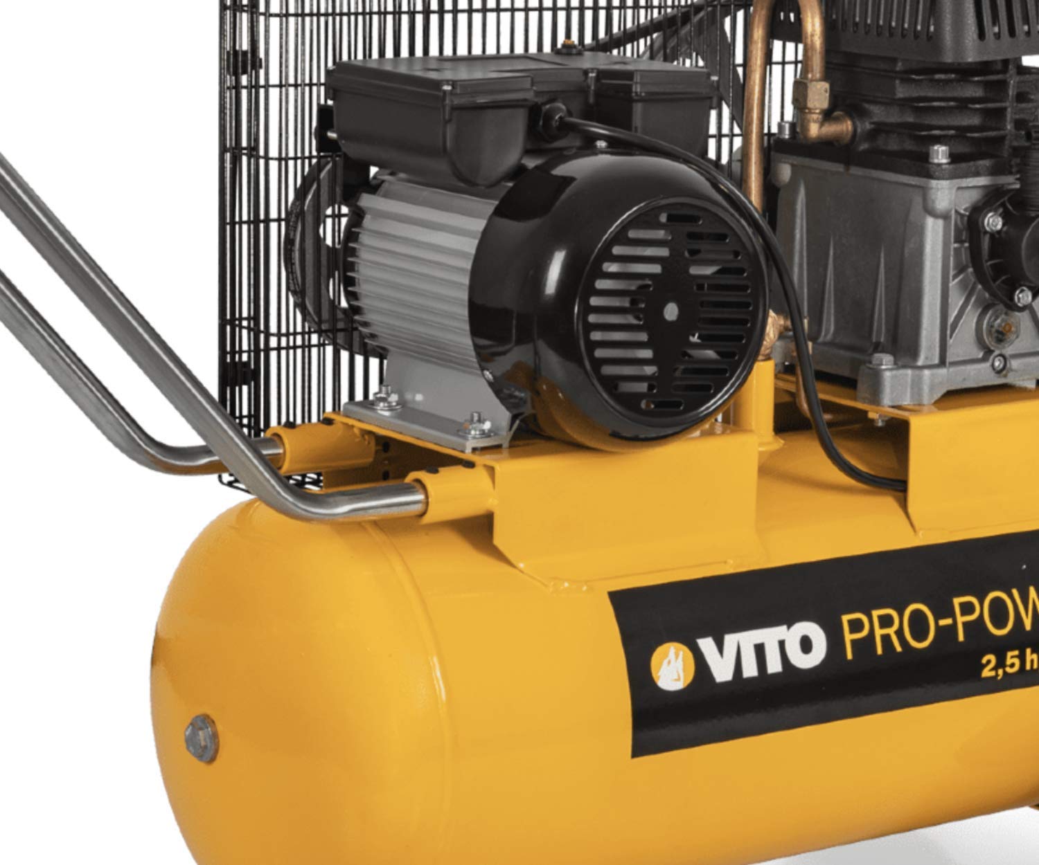 VITO - Kompresor pasowy 50 litrów 2,5 KM 1,9 kW 230V AC Ciśnienie 8 Bar