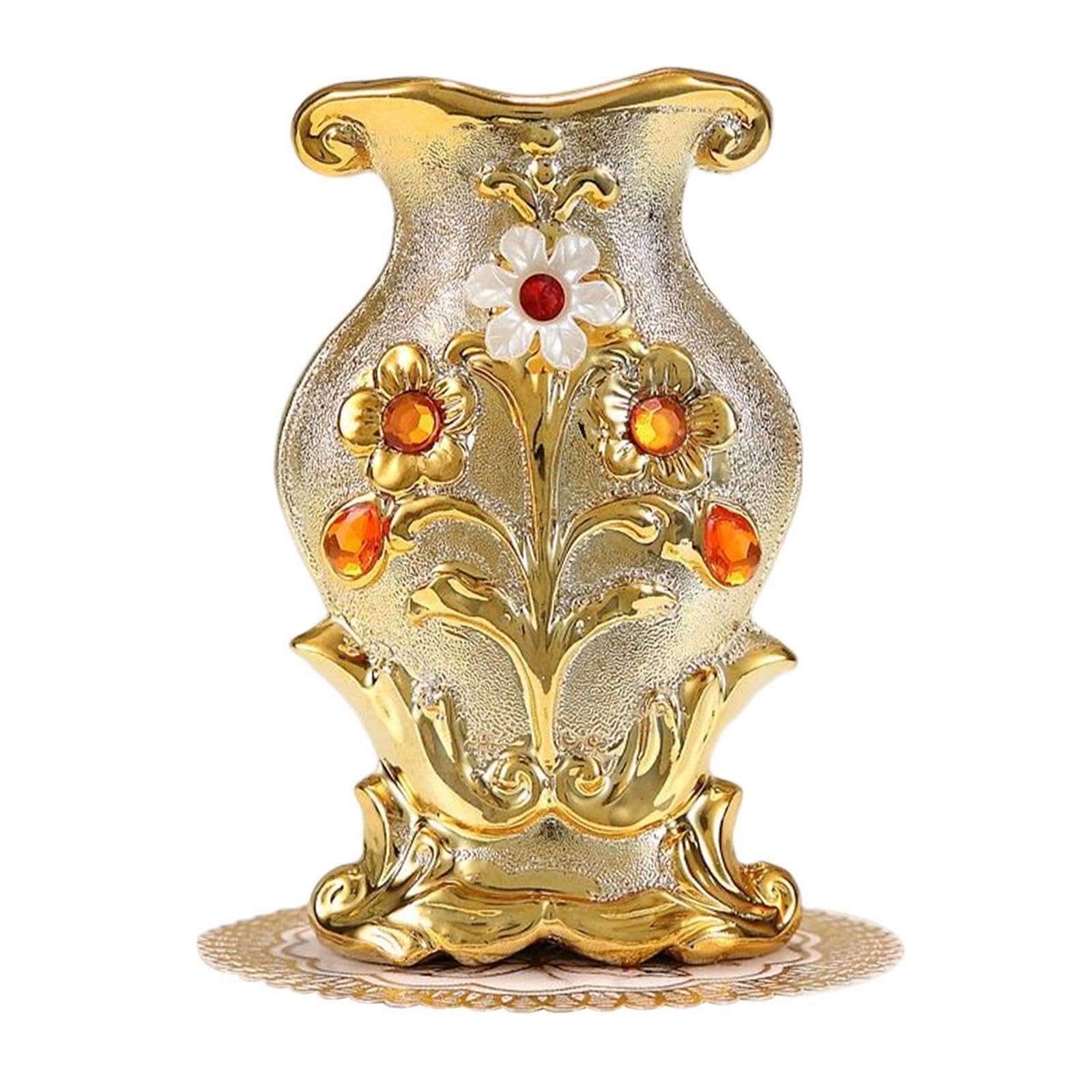 TWISAXC for Creative Vintage Style Flowers Vase Table Centerpieces Precious Flower Arrangements Container Elegant Home Decor For Any Space Indoor Flower Pots Vase Planters Home, Style D