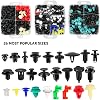 965Pcs Car Retainer Clips Plastic Car Trim Clips Kit, Car Bumper Retainer Clips Rivets Fasteners, 26 Sizes Auto Push Pin Rivets Kit, Door Trim Panel Fender Clips with Fasteners Remover Tools