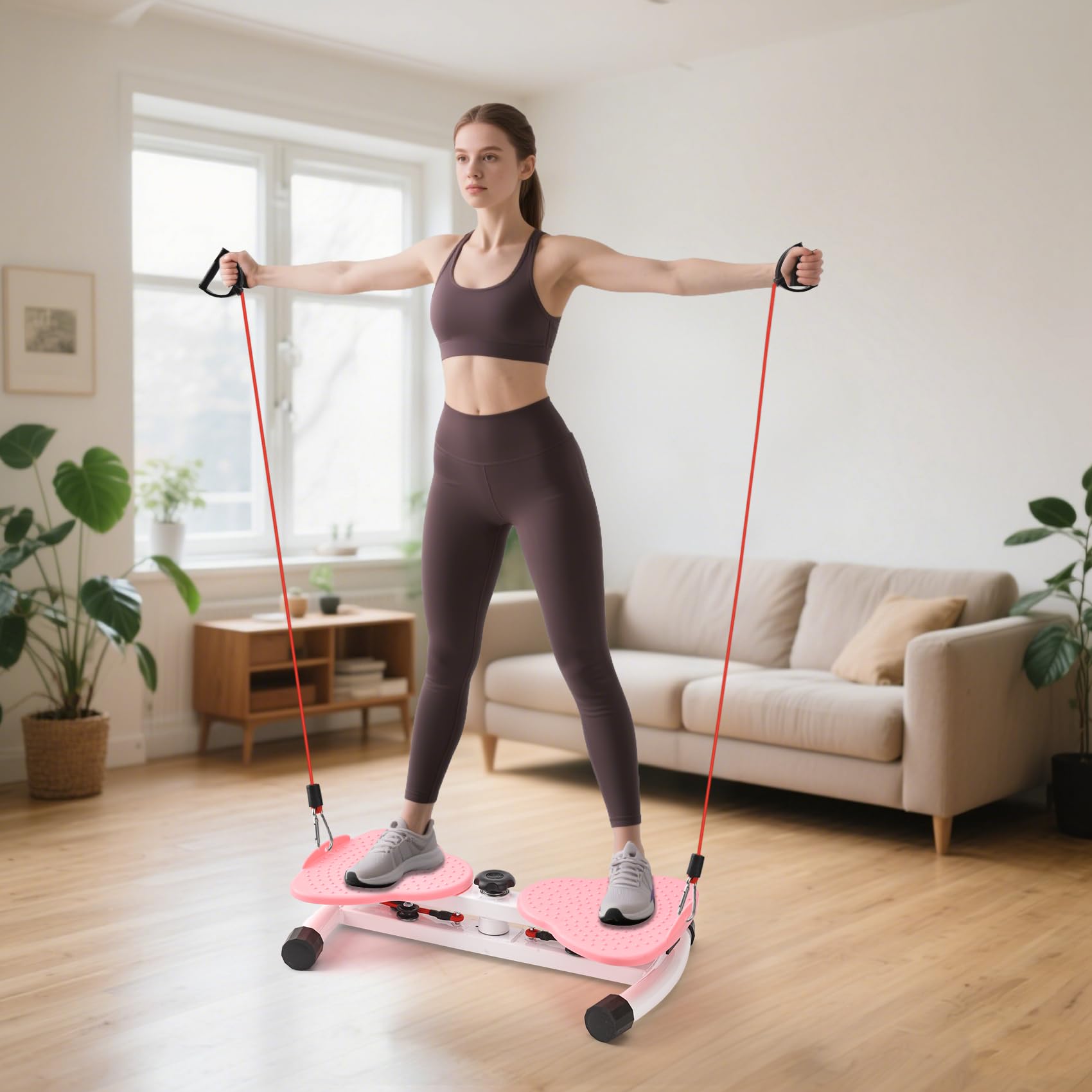 Torsion Disque de Taille, Twist Core avec Cordon de Serrage, Disque de torsion de la taille, Équipement de Fitness à Domicile, Plateau Tournant de Fitness pour Entraînement à Domicile