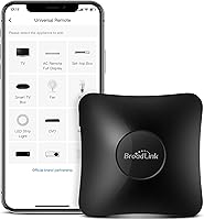 Vista 1 de BroadLink IR/RF Smart Home Hub-WiFi IR/RF Blaster para automatización del hogar, TV, cortina, persianas control remoto, controlador de aire