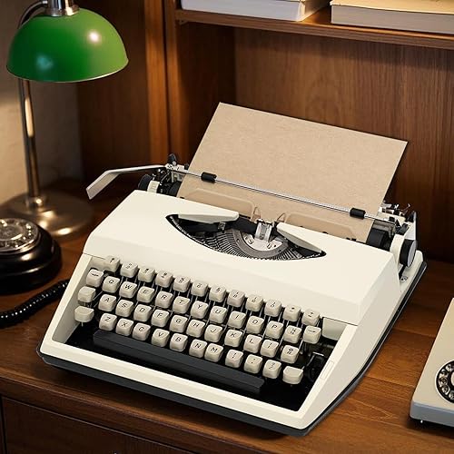 Clásico atemporal Máquina de escribir manual vintage totalmente mecánica (restauración artesanal), creación artesanal retro, educación de principios