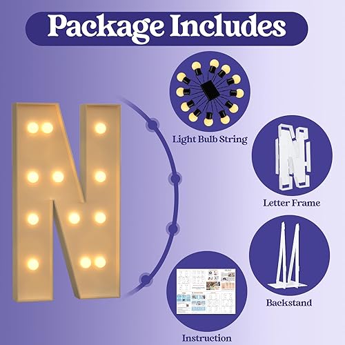 Miniatura 144 de Números iluminados grandes de 4 pies, números de marquesina 2 para decoraciones de cumpleaños de 21 para niños y niñas, números gigantes iluminados