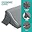 Vekkia King Bed Wedge Pillow for Headboard Gap/Bed Mattress Gap Filler Wedge,Bed Gap Filler Close Gap (0-6),Stop Pillow Falling Down-Gray(76x10x6)