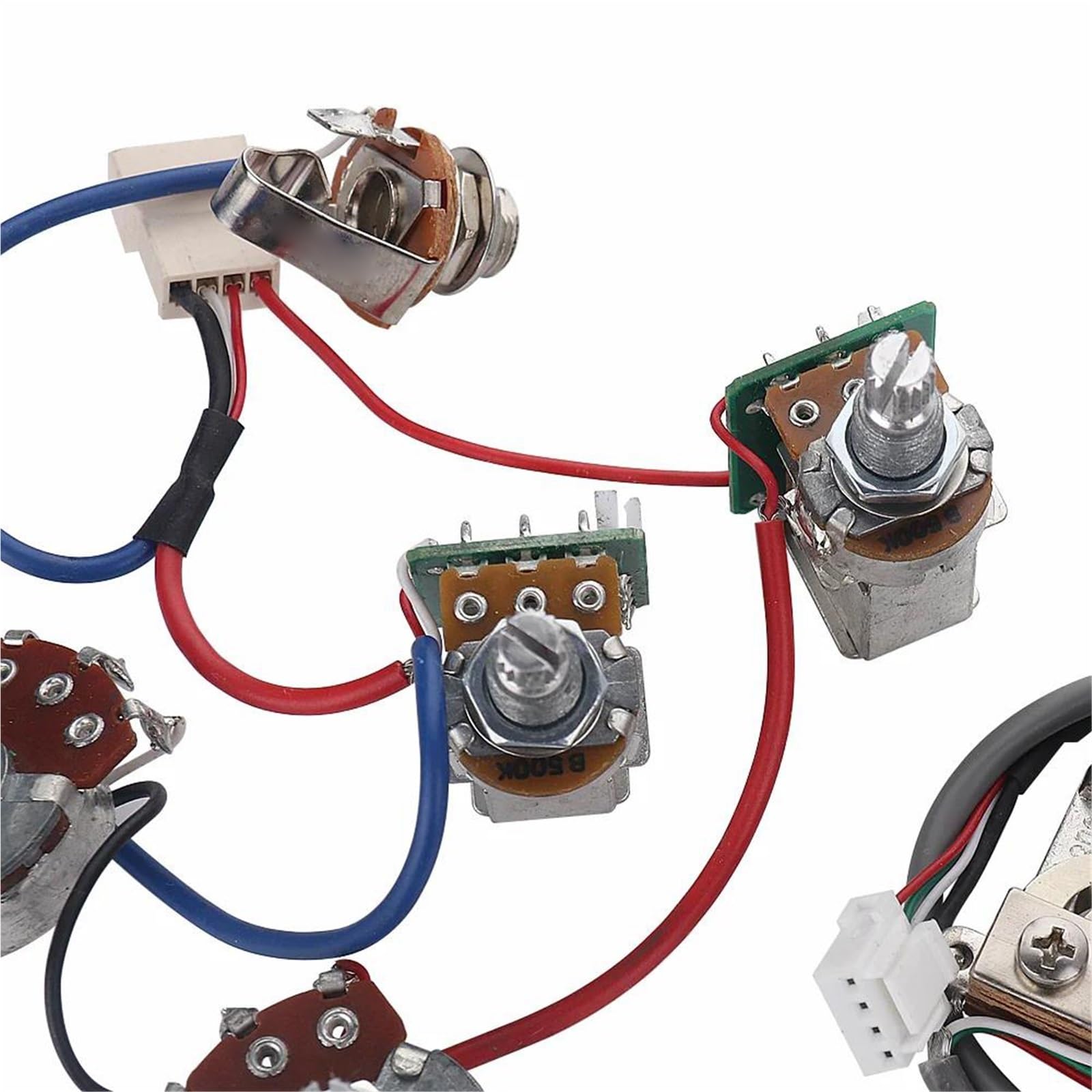 1 Zestaw Profesjonalnej Wiązki Przewodów Do Potencjometru Push Pull Przetwornika Gitary Elektrycznej