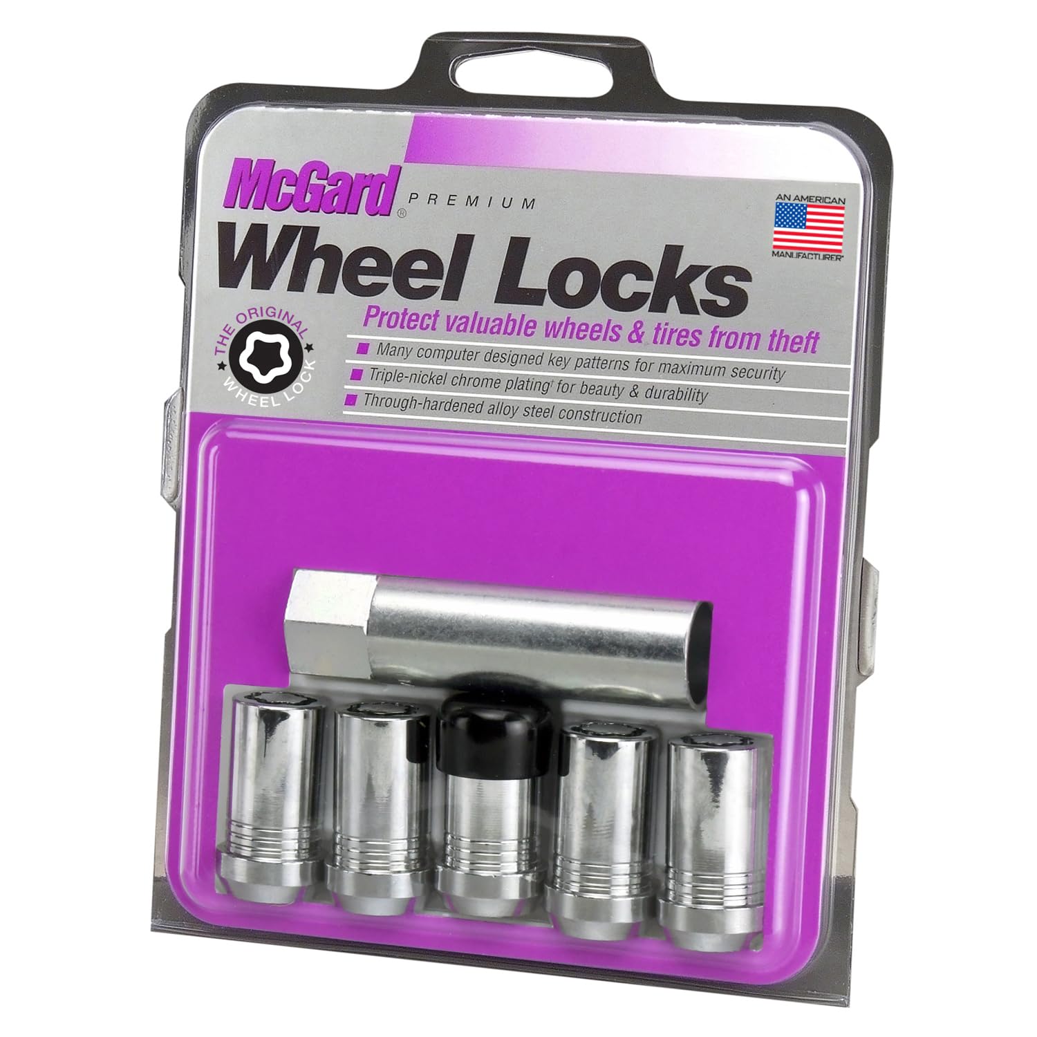 Amazon.com: McGard 25515 Chrome Tuner Style Cone Seat Wheel Lock
