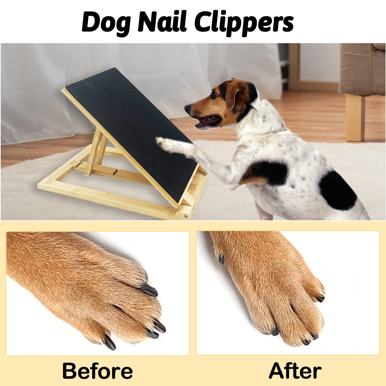 VCEPJH Dog Scratch Pad for Nails Dog Scratch Board for Nails Can Replace Dog Nail Trimmers and Dog Nail Clippers for Fear Free Nail Care Adjustable Angle 15.1"x 10"