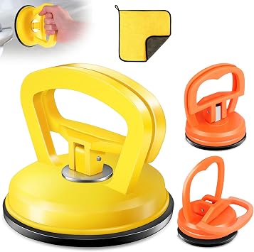 Car Dent Repair Kit 3 Pack 110LBS Suction Cup Dent Puller for Auto Body, Remove Small to Medium Dents on Car Door, Hood, Fridge, and Glass DIY Dent Remover Tool with Strong Vacuum Seal