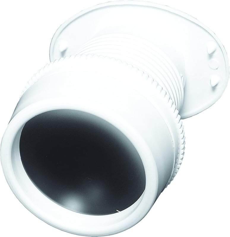 Prime-Line U 9917 Visor de puerta con pantalla gigante, plástico de alto impacto, color blanco (paquete individual)
