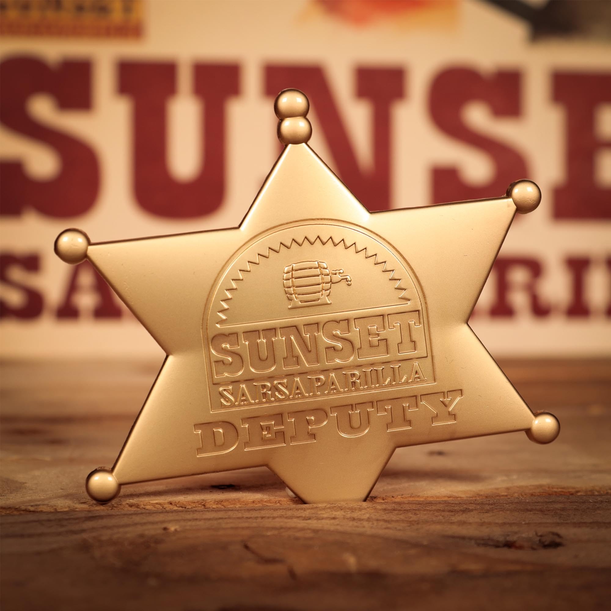 Zestaw kolekcjonerski Sarsaparilla Fallout Sunset - specjalna edycja w kolorze złotym | zawiera 3 unikalne przedmioty | oficjalnie licencjonowany + limitowany do 5000