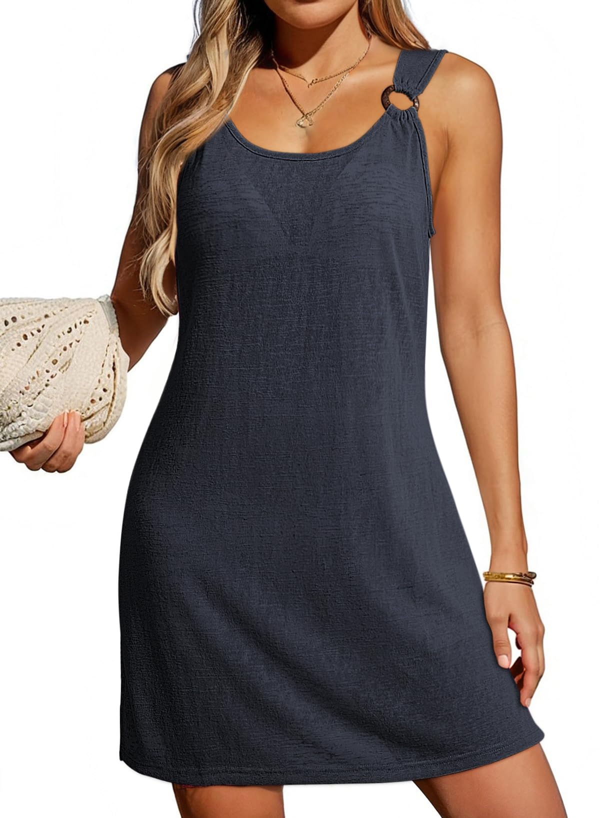 Dokotoo Swimsuit Coverup for Women Sheer Beach Cover Up Dress