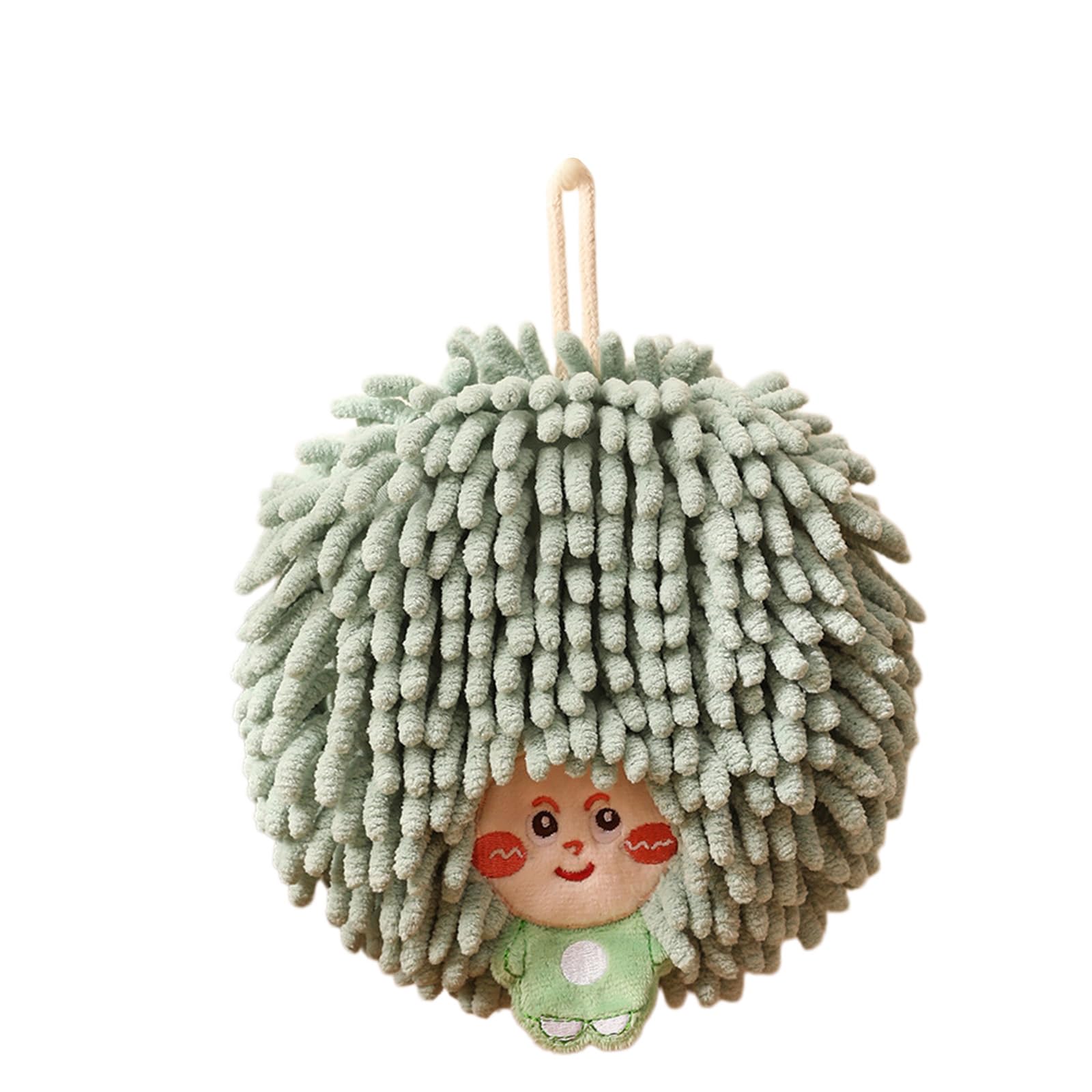 Msioytog And Absorbent Chenilles Hand Towel Big Head Design Great for Gifts and Home Use Lovely Hand Towel