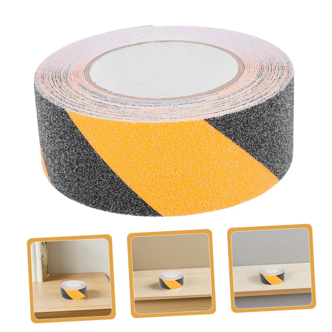 Ruban Adhésif Antidérapant pour Sol Pvc, 3 Rouleaux 50mm X 10 M