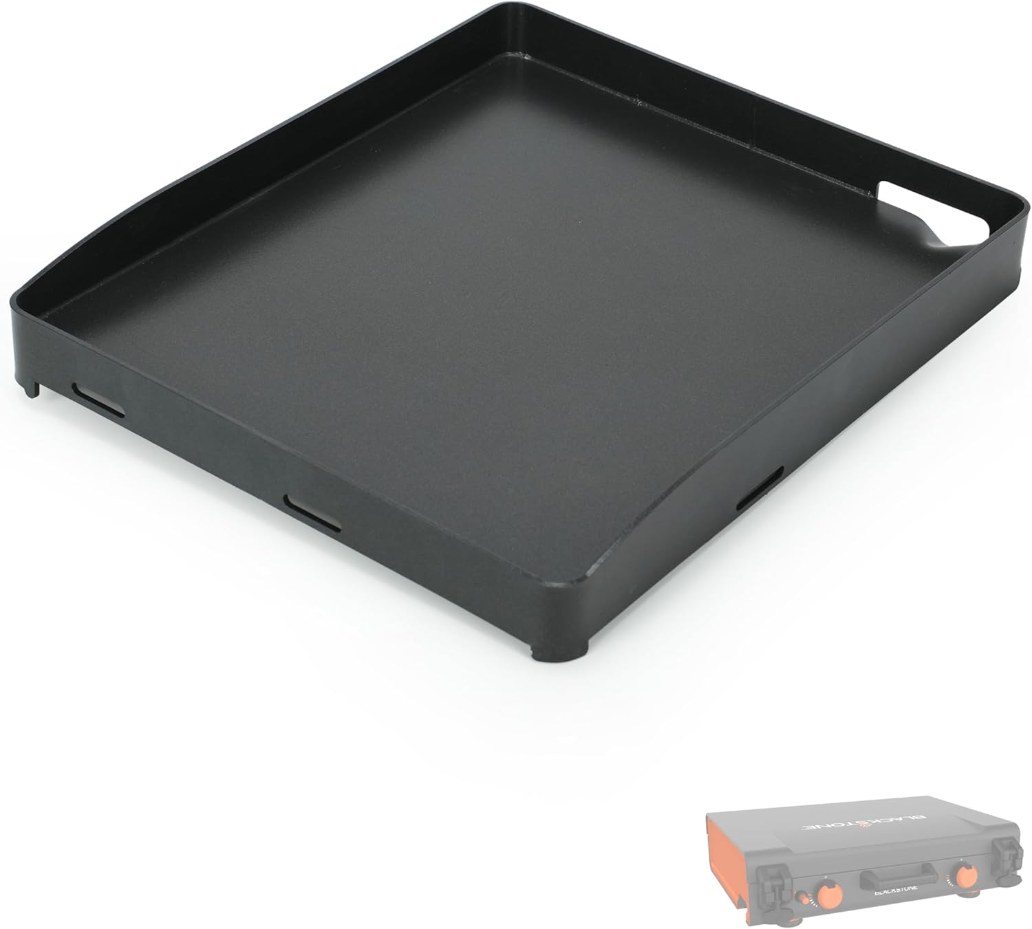 Replacement Griddle Plate for Blackstone Adventure Ready 14" Camping Griddle with Side Burner, 12" x 14" Cast Iron Griddle Top, PTFE Nonstick Flat Top for Blackstone Portable Propane Griddle