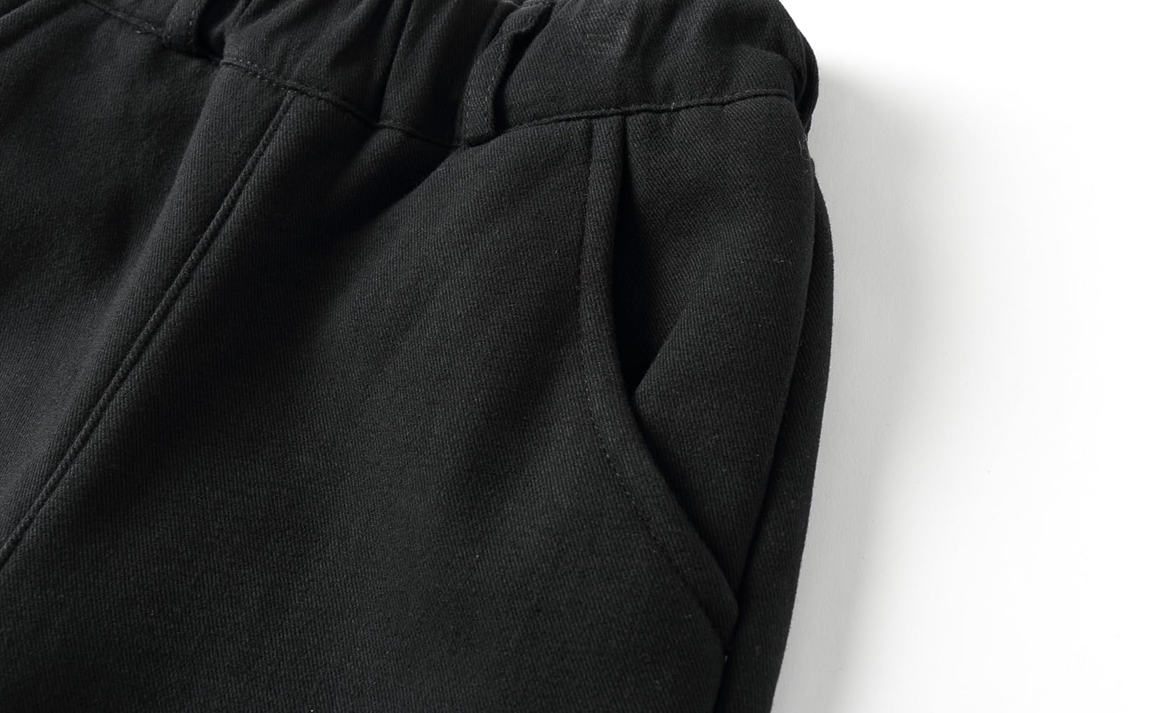 Mud Kingdom Pantalones cargo tejidos para niños y niños pequeños, con forro polar, cintura elástica, uniforme escolar