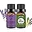 yethious Vanilla Essential Oil for Diffuser Organic Vanilla Lavender Essential Oil Set Lavender Oil 100% Pure Aromatherapy Oils - 2pcs X 10ml