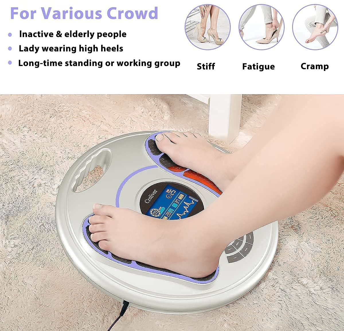 Buy Foot Circulation Stimulator (FDA) Electric Foot Massager with