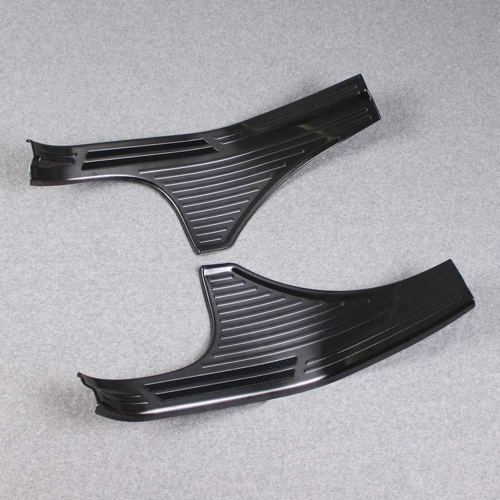 Beautost Fit for Subaru Forester 2026 2025 2024 2023 2022 2021 2020 2019 Door Sill Scuff Plate Guard Cover Trims Stainless Inside Door (Black)