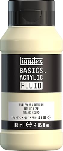 Miniatura 10 de Liquitex BASICS - Pintura acrílica fluida, botella de 4 onzas, color negro marfil