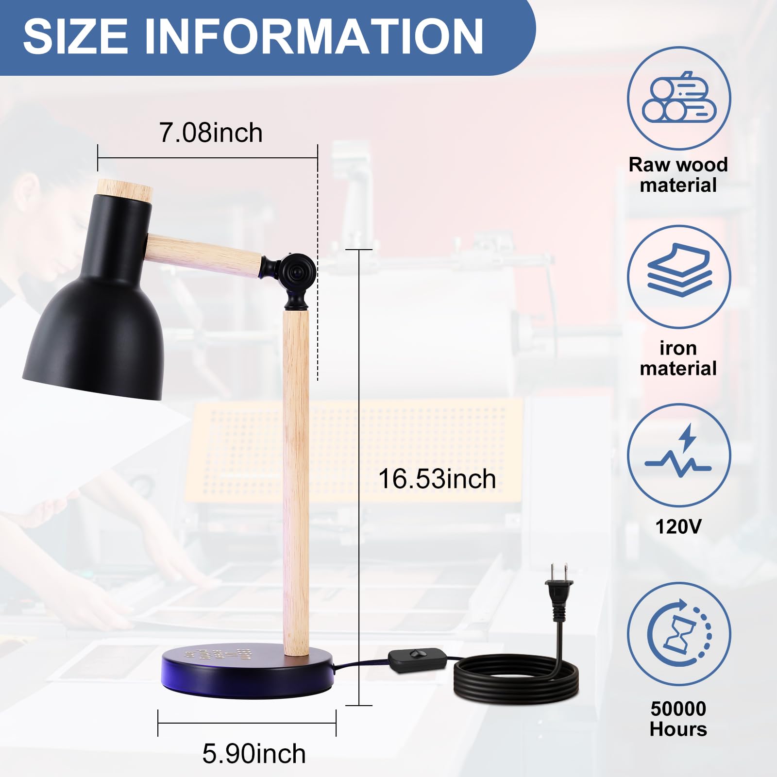 Ontesik Luz UV de 30 W para lámpara de exposición de serigrafía de resina, lámpara UV de 395 nm, ángulo ajustable, adecuada para máquina de serigrafía, (negro)