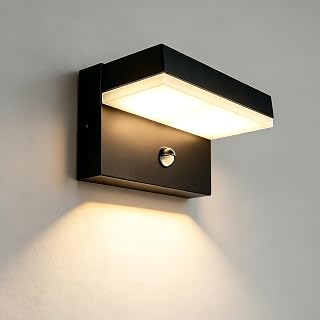 Außenlampe mit Bewegungsmelder, IP65 Wasserdicht Wandleuchte