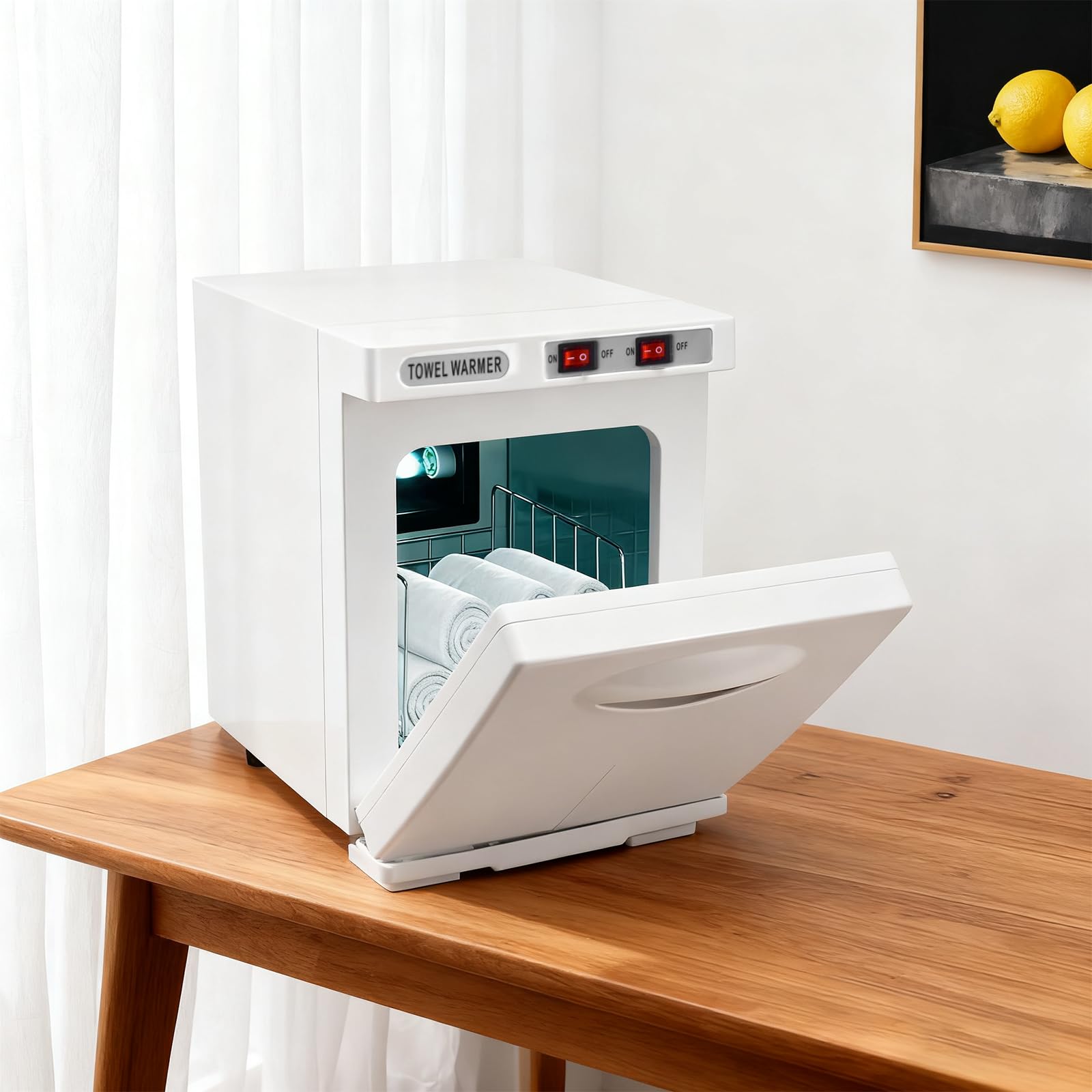 Citybee Scaldasalviette elettrico, a risparmio energetico, per saloni di bellezza, spa, bagno, hotel (bianco, 5 l)