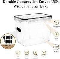 Vista 8 de Wildone 6 recipientes herméticos grandes y 6 contenedores de almacenamiento de cereales