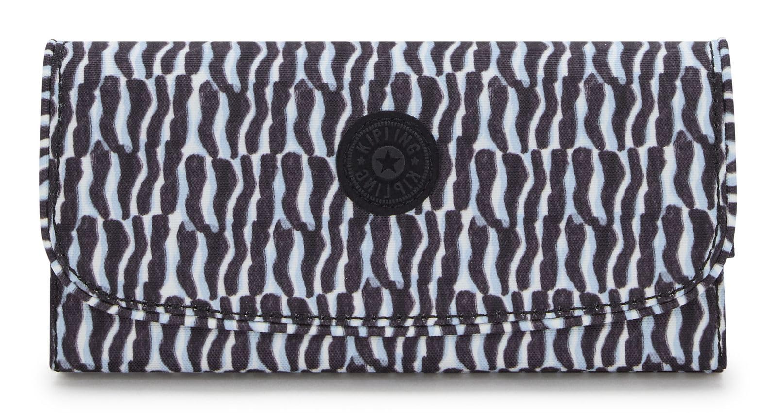 Kipling Money Land Large Wallet, Holiday Waves (Blue)