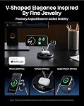 Anker Prime Wireless Charger Stand, Qi2 25W Certified 3-in-1 Wireless Charger, Smart Display with TEC Active Cooling, Dock Stand for iPhone 17, Apple Watch, AirPods, and More
