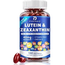 Lutein and Zeaxanthin Supplement - AREDS 2 Plus+  Eye Vitamins, 40 mg Lutein &amp; 8 mg Zeaxanthin with Vitamins C, E, Zinc, Omega-3 &amp; CoQ10 for Blue Light Protection, Eye Health Support  - 150 Softgels