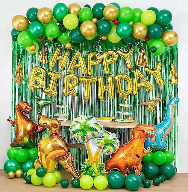 Balloon Garland Arch Kit, Dinosaur Balloon Garland Arch Kit, Dinosaur Theme Party Balloons for Birthday Party, Party Decoration for Boys and Girls (Dinosaur)