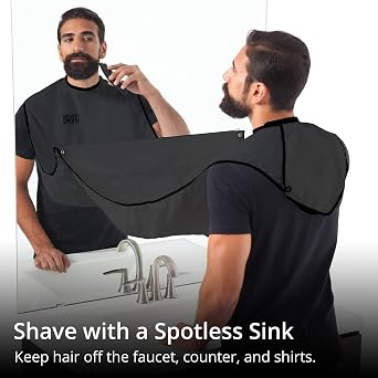 BEARD KING Beard Bib Apron - As Seen on Shark Tank Gifts for Him, Stocking Stuffers for Men, Mens Gift