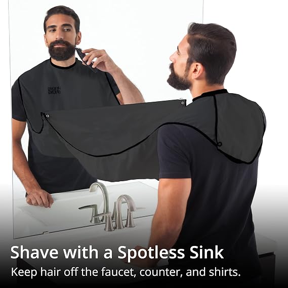 BEARD KING Beard Bib Apron - As Seen on Shark Tank Gifts for Him, Stocking Stuffers for Men, Mens Gift