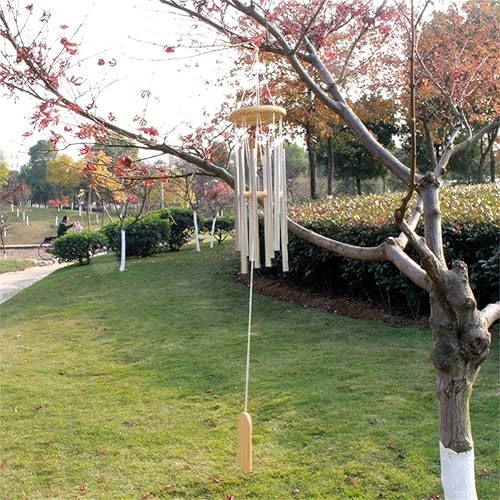 Miniatura 2 de MIFXIN Campanillas de viento exteriores de 9 tubos, campanillas de viento de metal, regalo conmemorativo, decoración interior al aire libre para