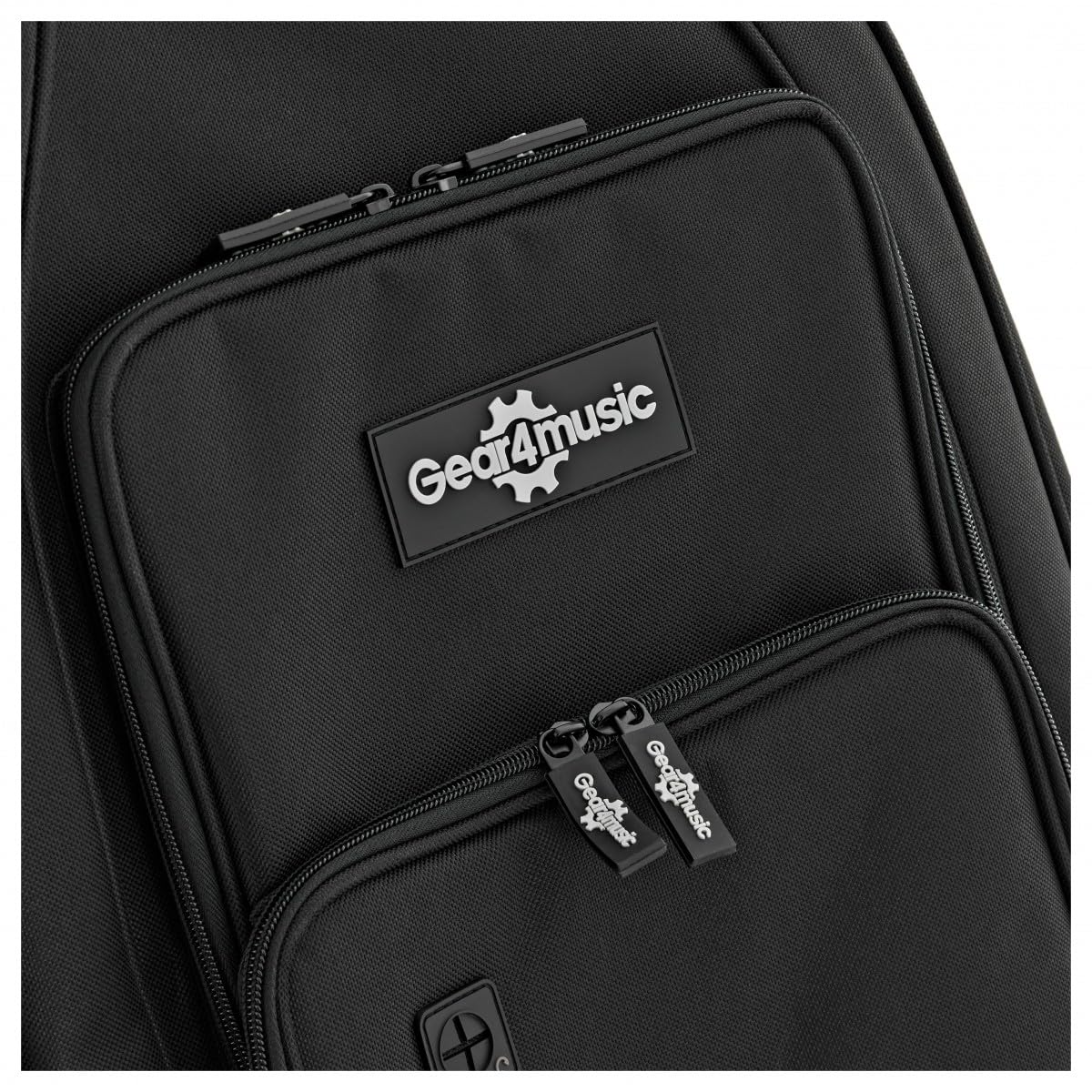 gear4music Funda de Guitarra Eléctrica Doble | Transporta dos guitarras a la vez, acolchado de 15mm con separador interno, asa de transporte y correas