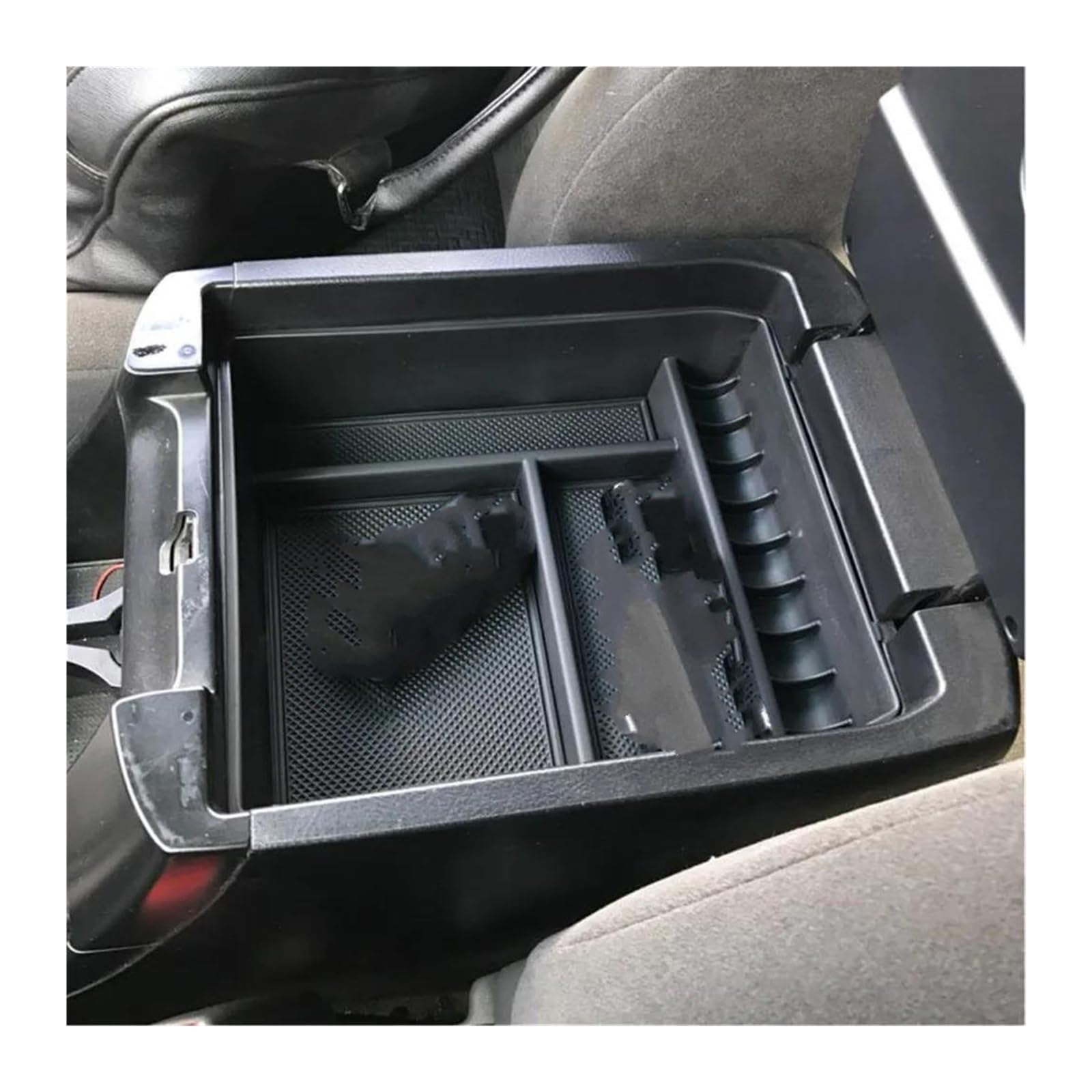 AHRPKAMERD Centre Console Organiser Tray For For Land For Cruiser For Prado 120 For FJ120 For KDJ 125 Car Armrest Storage Box Tray 2009 Center Console Organizer Armrest Storage Box(1)