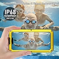 Vista 26 de Beasyjoy Funda impermeable para iPhone 13, funda de metal con protector de pantalla integrado, resistente protección de cuerpo completo, grado