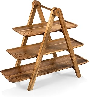 PICNIC TIME NFL unisex-adult NFL Serving Ladder - 3 Tiered Serving Station