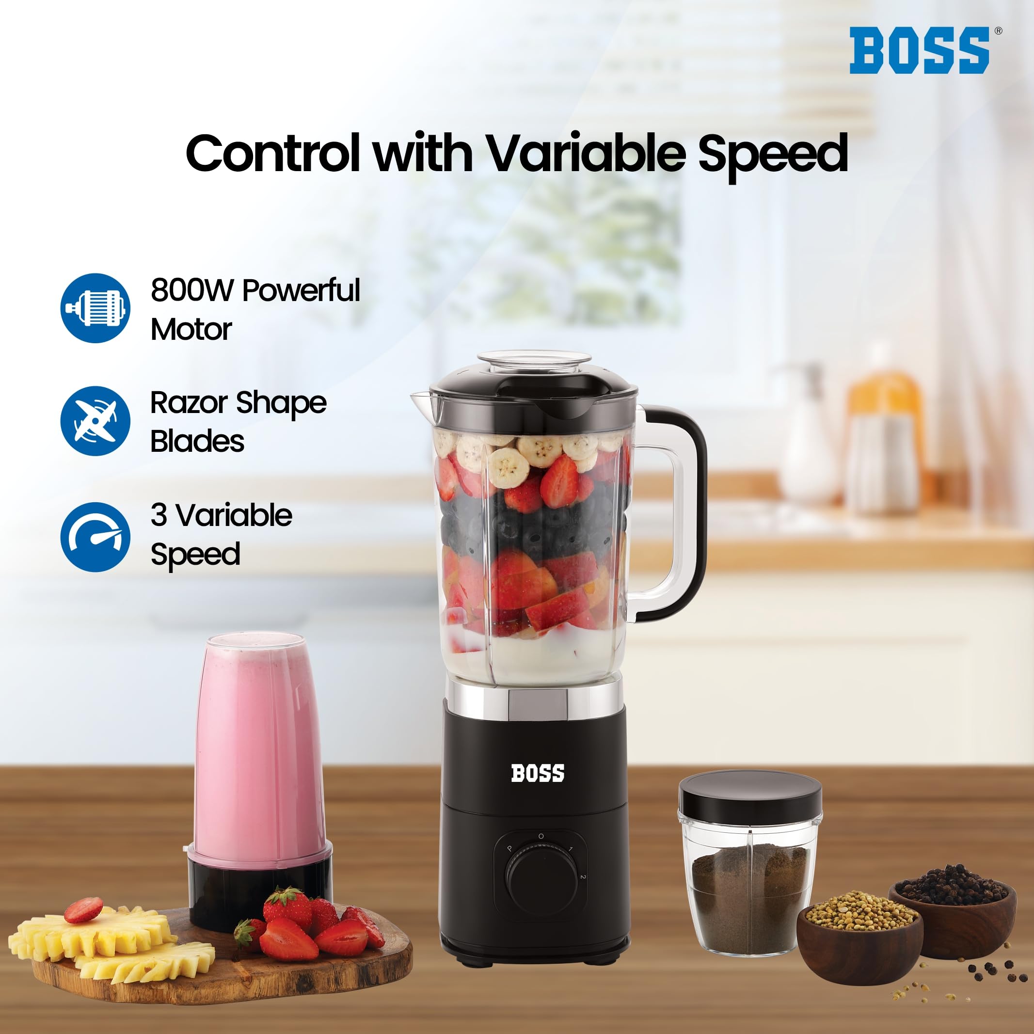 BOSS Nutri Neo Juicer Mixer - 800W, 3 Jars FREE SHIPPING -2 BOSS Nutri Neo Juicer Mixer - 800W, 3 Jars FREE SHIPPING -2