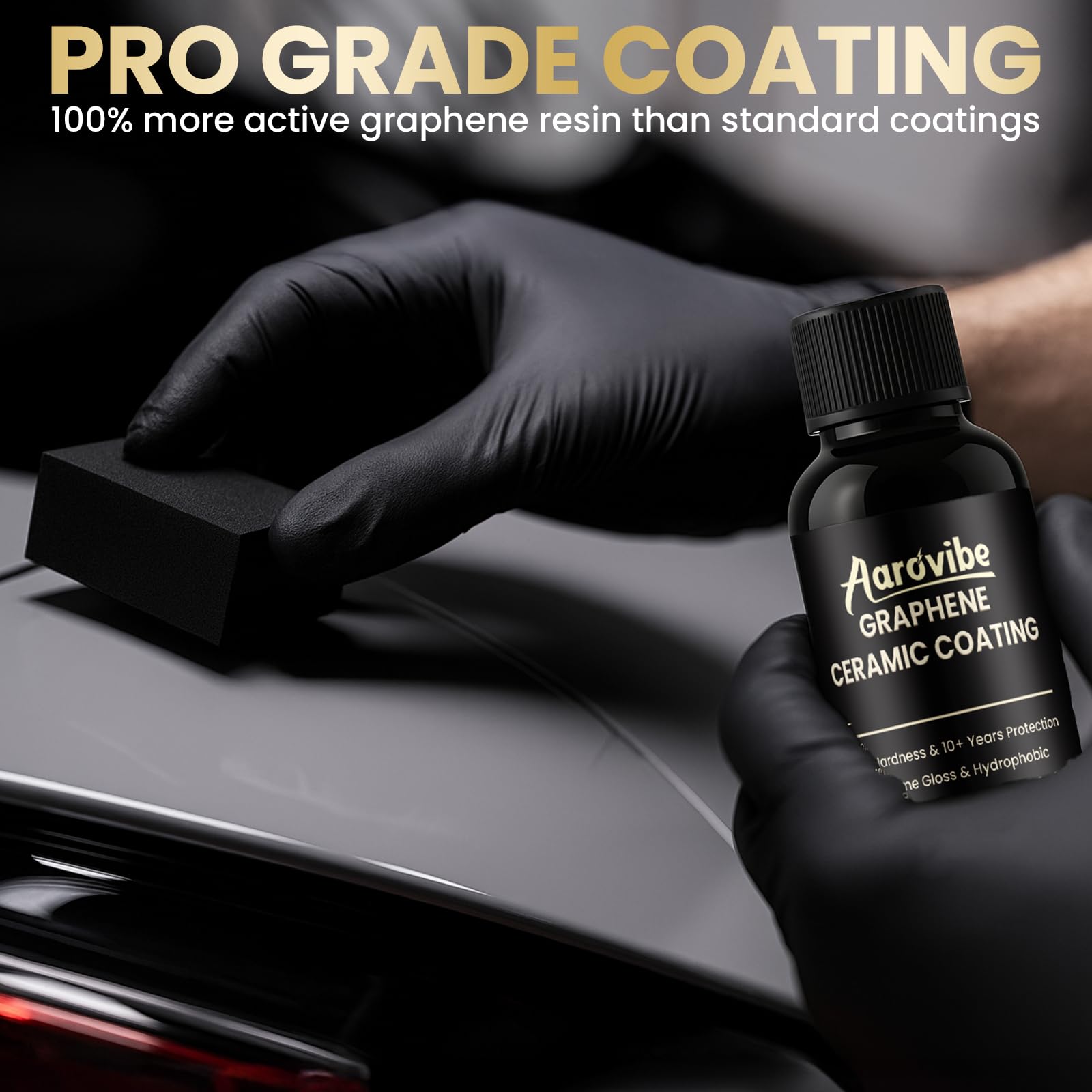 20H grafenowa powłoka ceramiczna Nano zestaw samochodowy (70 ml), 10+ lat ochrony i głębokiego połysku, super hydrofobowa i odporna na zarysowania, ceramiczna powłoka samochodowa zapewnia długotrwałą