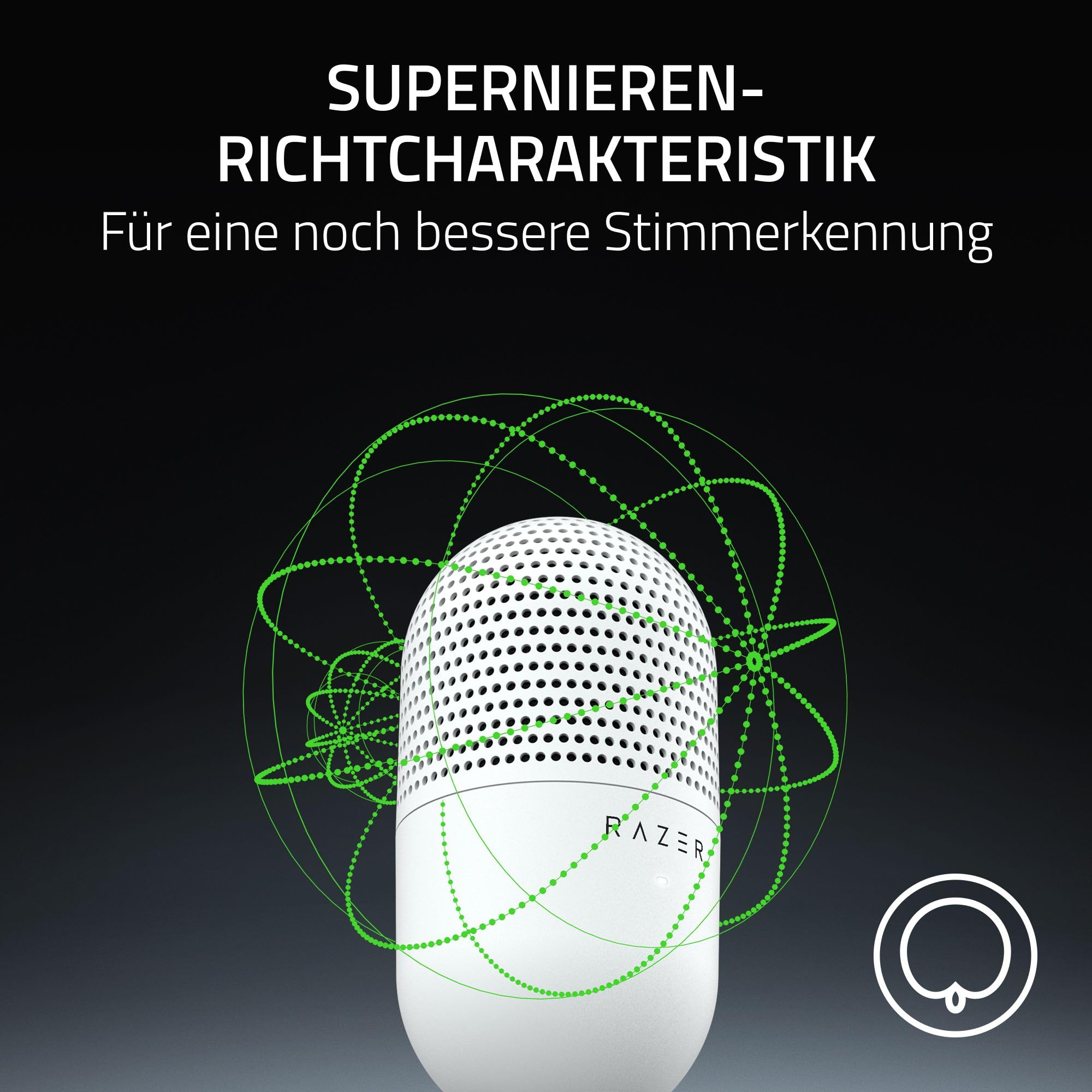 Razer Seiren V3 Mini - Ultrakompaktes USB-Mikrofon (14mm Kondensatormikrofon – Bild 3