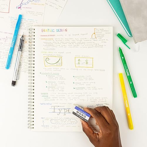 Miniatura 34 de Tombow 57324 Borrador MONO, blanco, mediano, paquete de 3. Elimina limpiamente las marcas sin dañar el papel