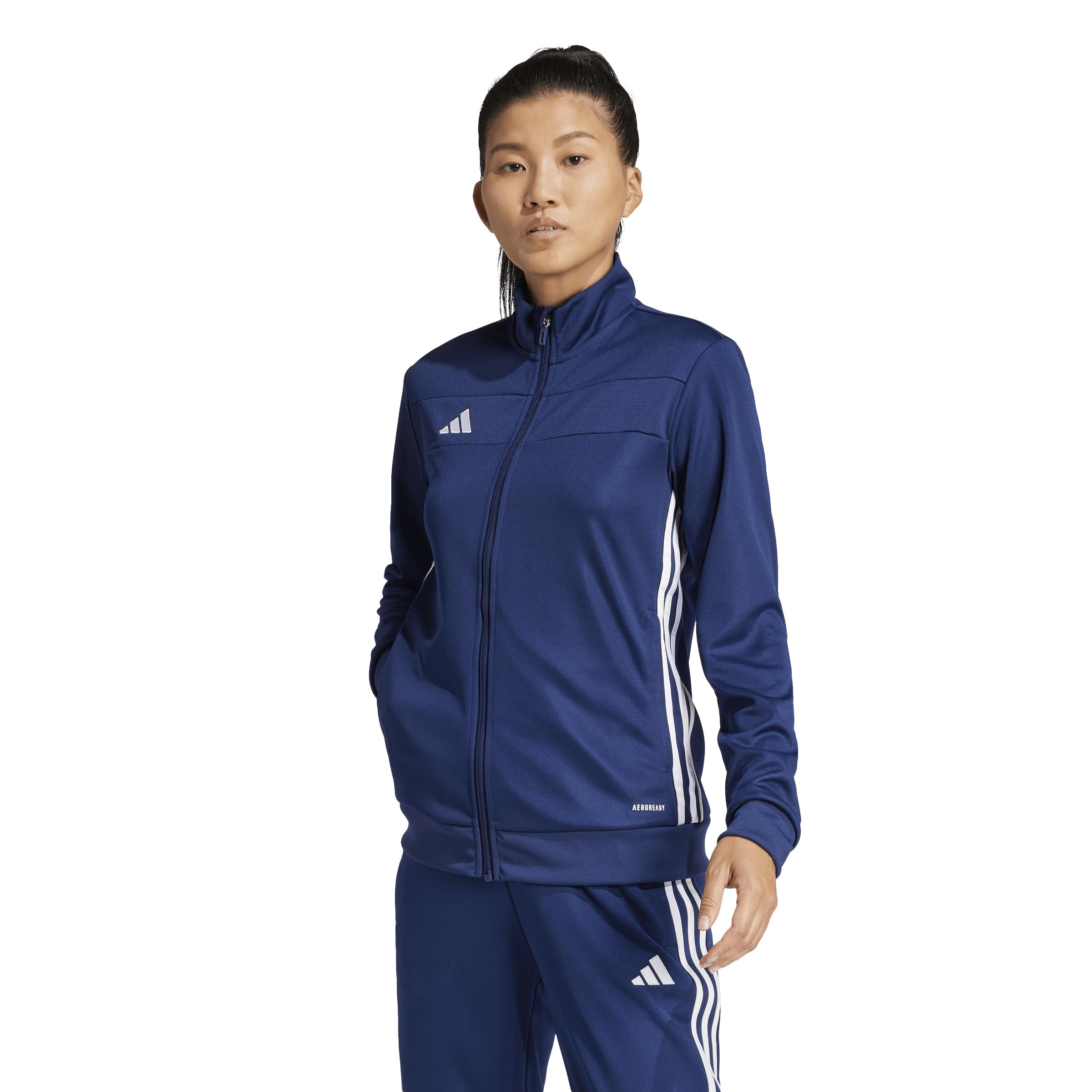 adidas womens Tiro 25 Essentials Training Jacket, Team Navy Blue/White, Large-picture-40