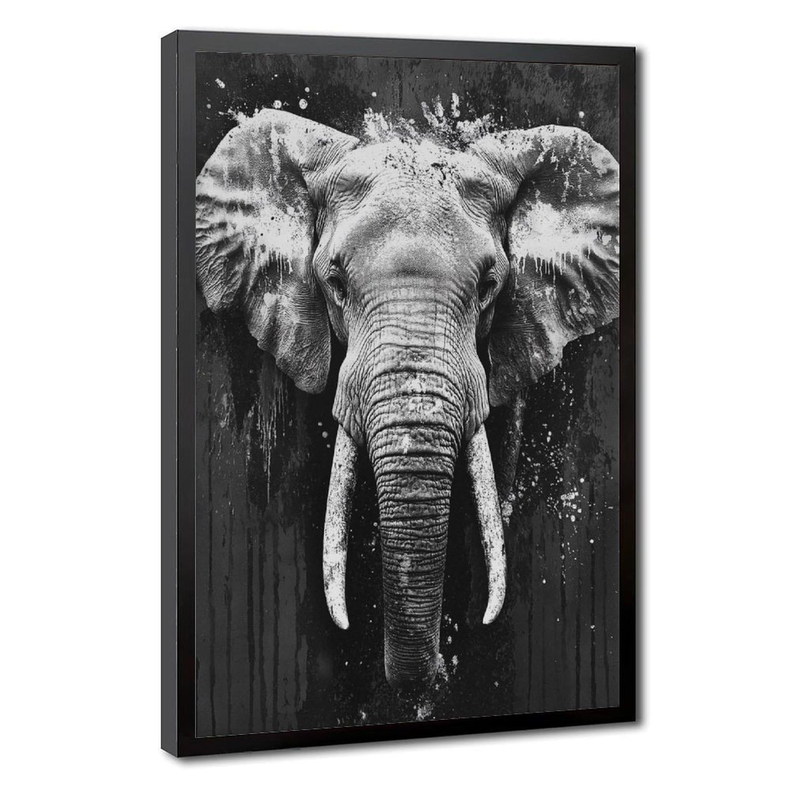 Bareronor Elephant Abstract Poster Canvas Poster Bedroom Decor Landscape Office Room Decor Gift 20" L X 30" W