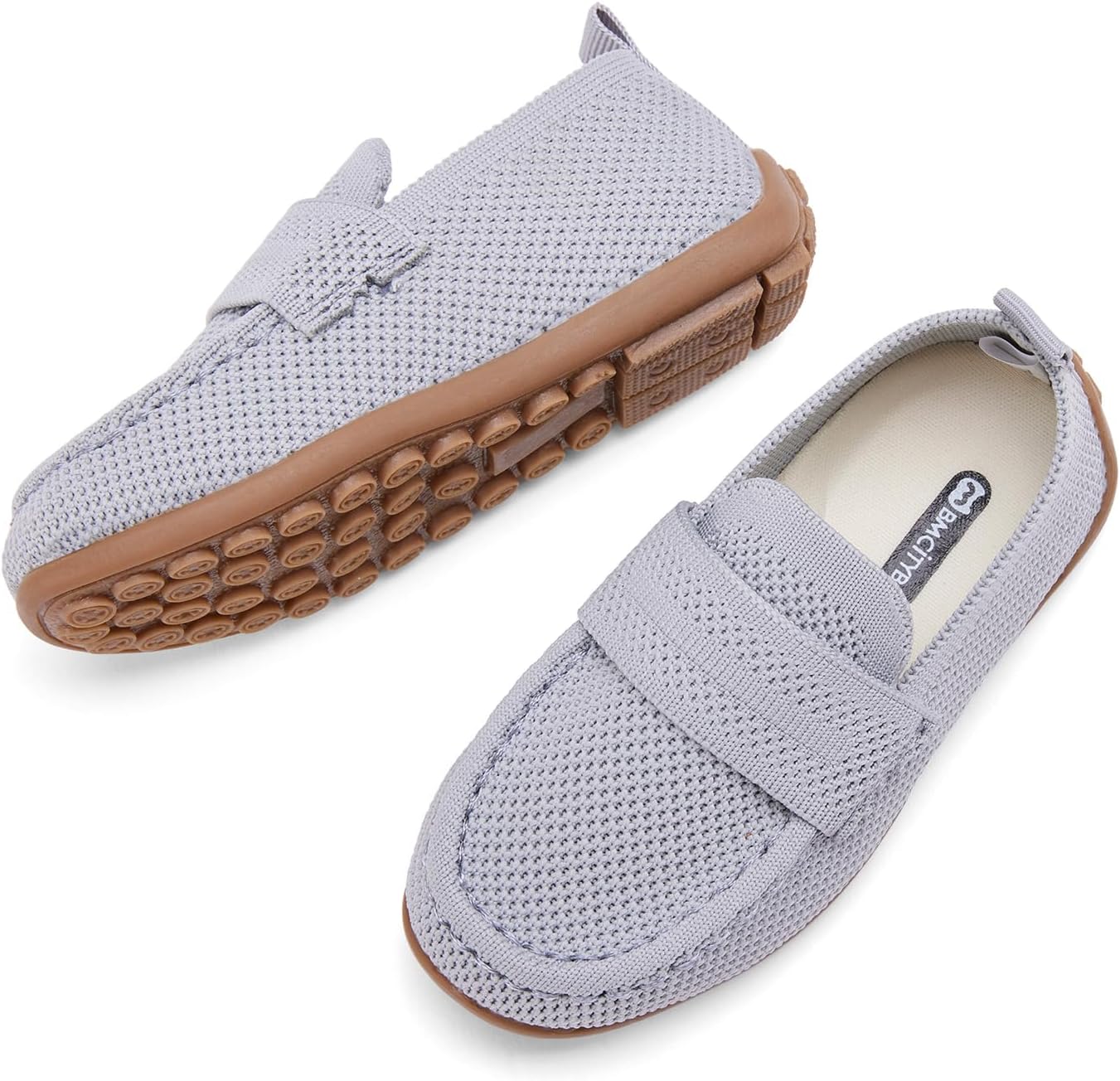 BMCiTYBM Toddler Boys Girls Loafers Comfortable Dressy Casual Knit Flats Lightweight Breathable Slip On Walking Shoes - Image 5