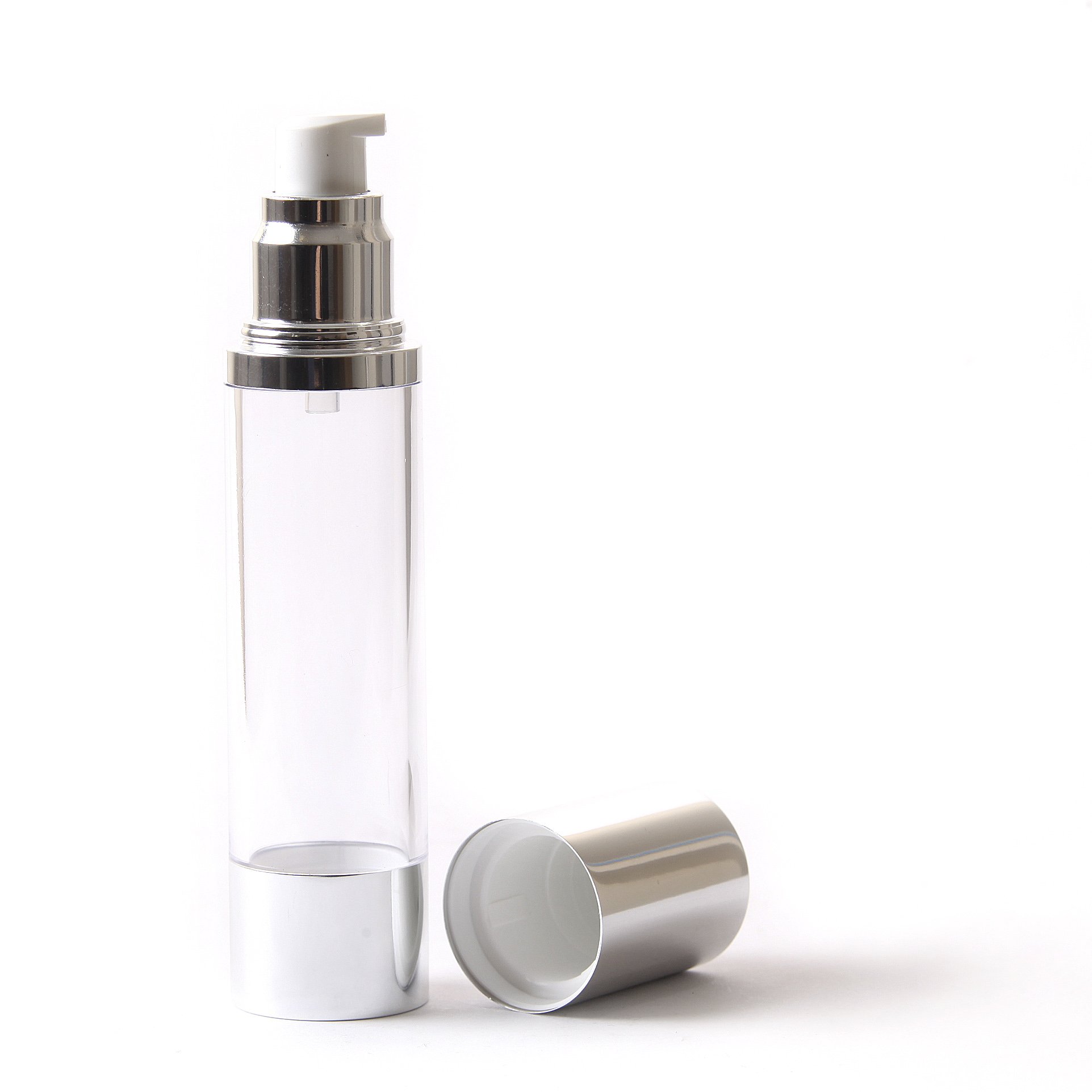 Flacons de sérum sans air 100ml avec pompe doseuse de précision transparente