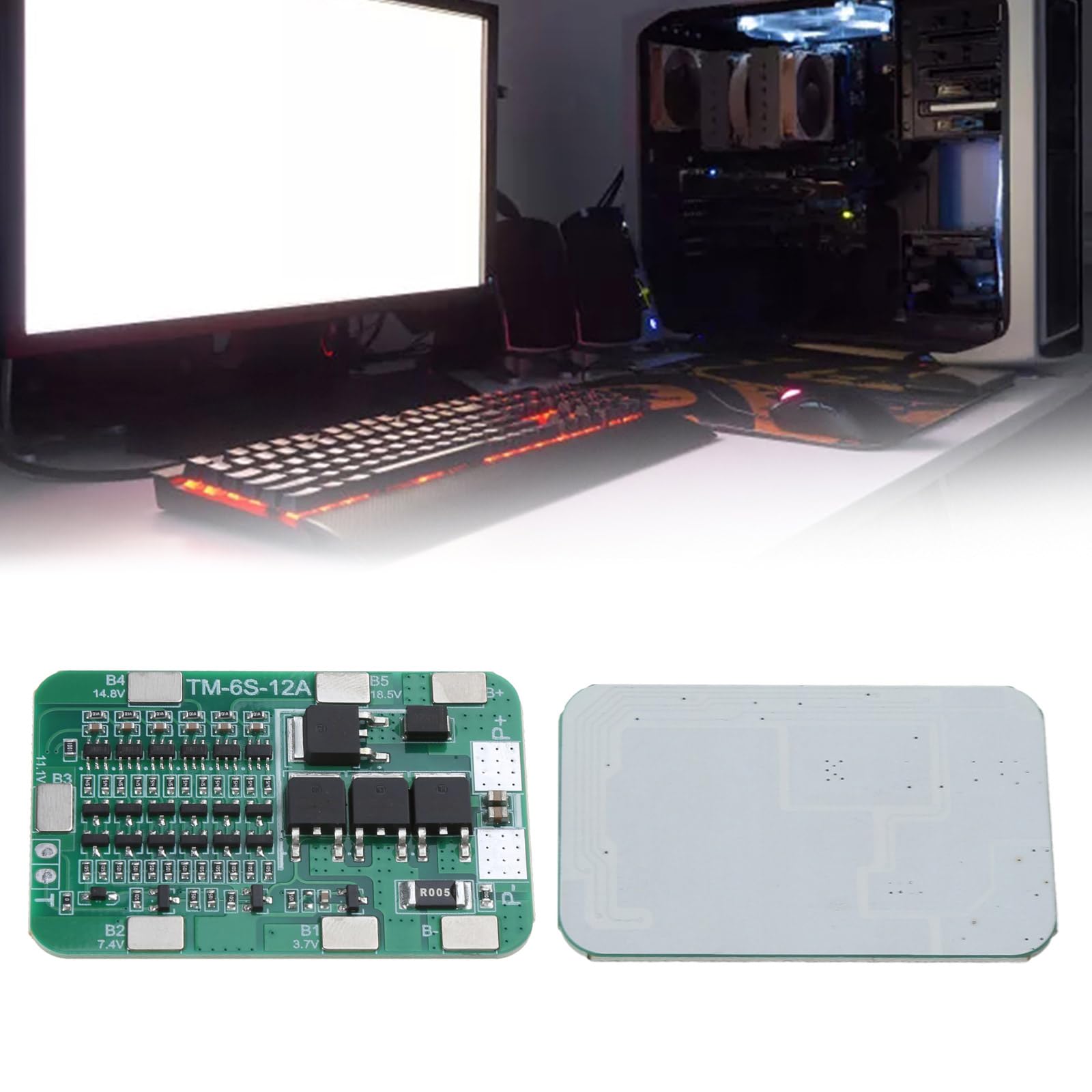 DIIOOMIEEU 6S 15A 24V for pieceB Board for 6 Packs Li-ion Lithium 18650 Battery