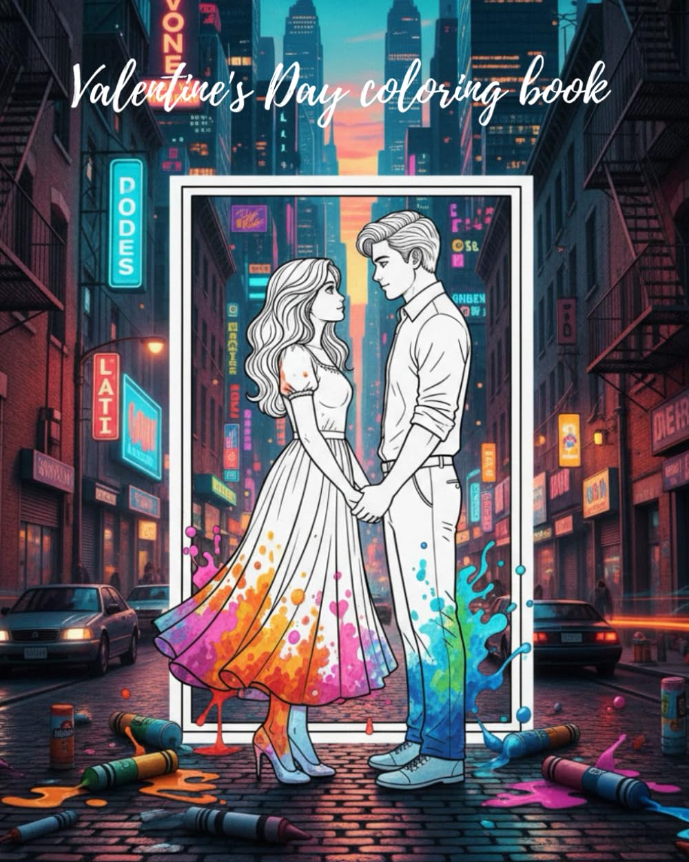 Valentine's Day coloring book: Coloring book for adults & teens | Valentine's Day coloring pages | 20 designs